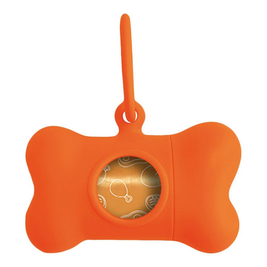 United Pets Kotbeutelspender United Pets Bon Ton Neon Hund Orange (8 X 4,2 X 5 Cm)
