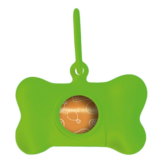 United Pets Kotbeutelspender United Pets Bon Ton Neon Hund Grün (8 X 4,2 X 5 Cm)