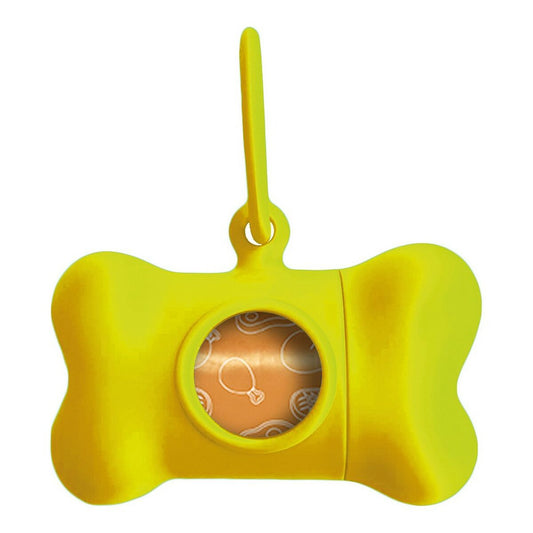 United Pets Kotbeutelspender United Pets Bon Ton Neon Hund Gelb (8 X 4,2 X 5 Cm)