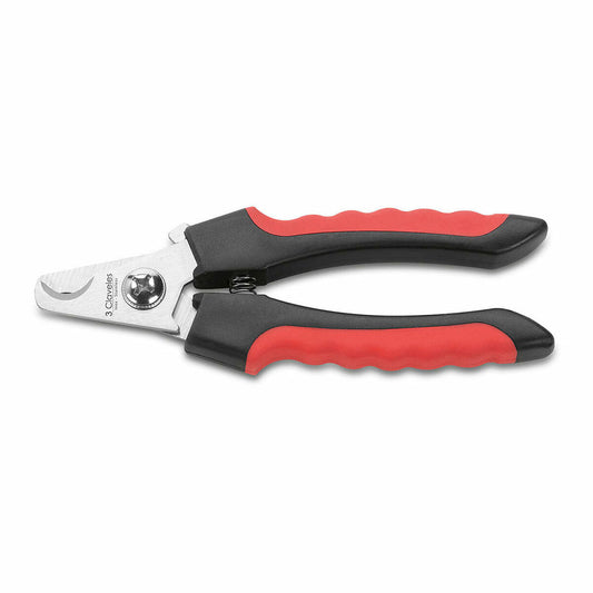 3 Claveles Nagelknipser 3 Claveles Schwarz/Rot Edelstahl