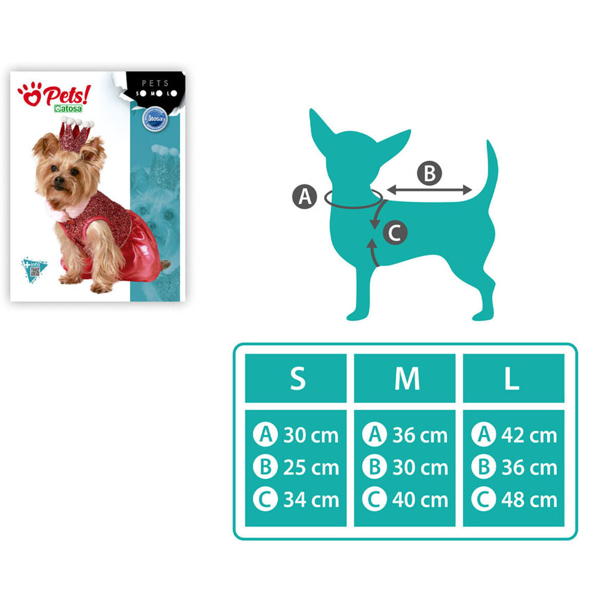 Bigbuy Pets Hundekostüm Größe L Prinzessin