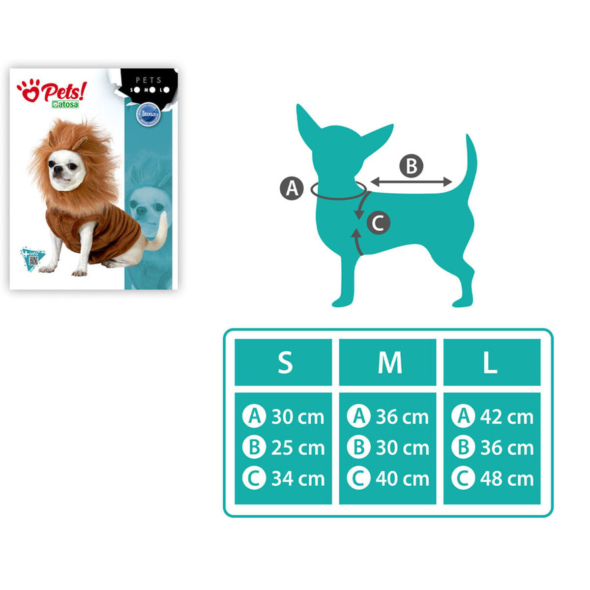 Bigbuy Pets Hundekostüm Größe S Löwe
