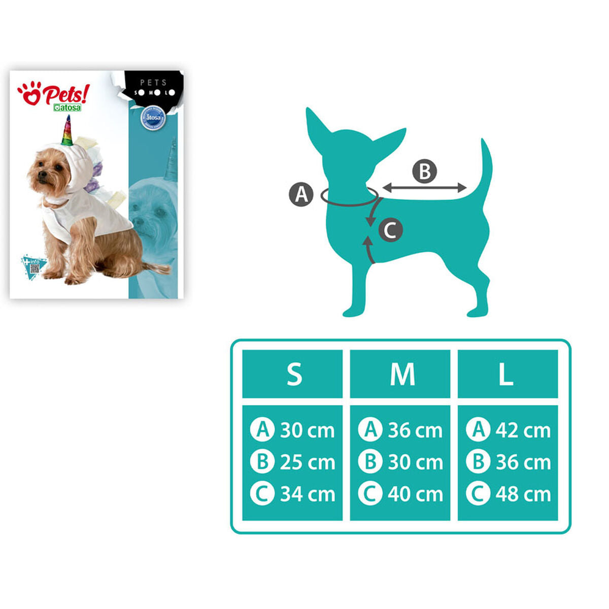 Bigbuy Pets Hundekostüm Größe M Einhorn
