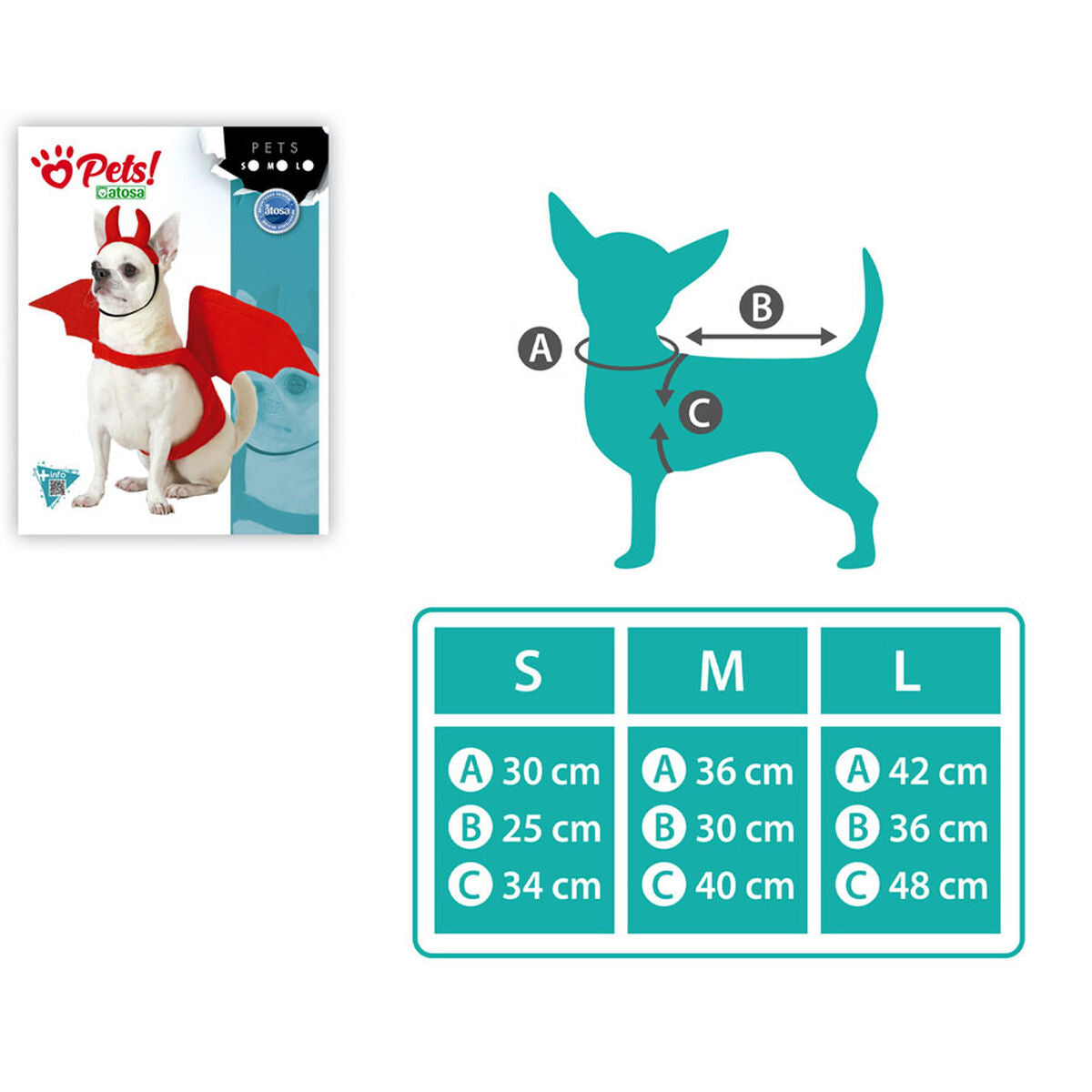 Bigbuy Pets Hundekostüm Dämon Größe M