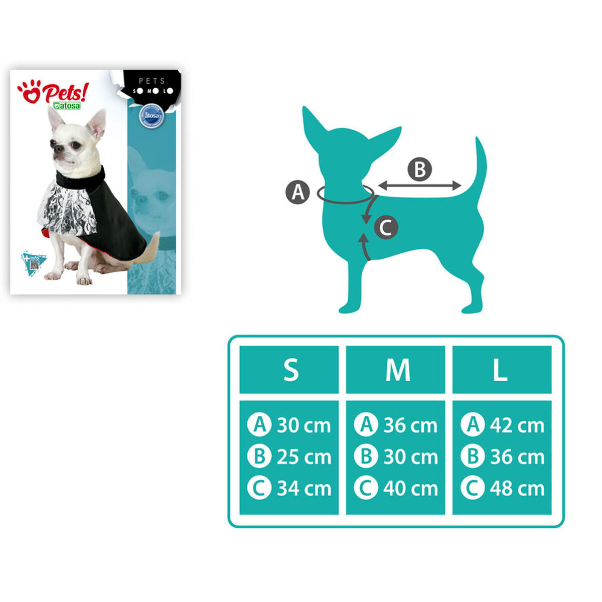 Bigbuy Pets Hundekostüm Vampir Größe S