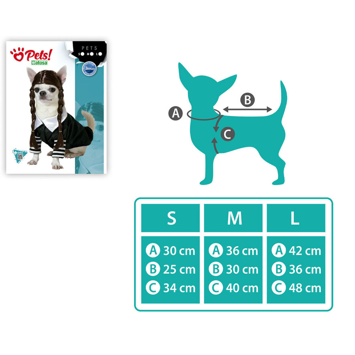 Bigbuy Pets Hundekostüm Geist Größe S