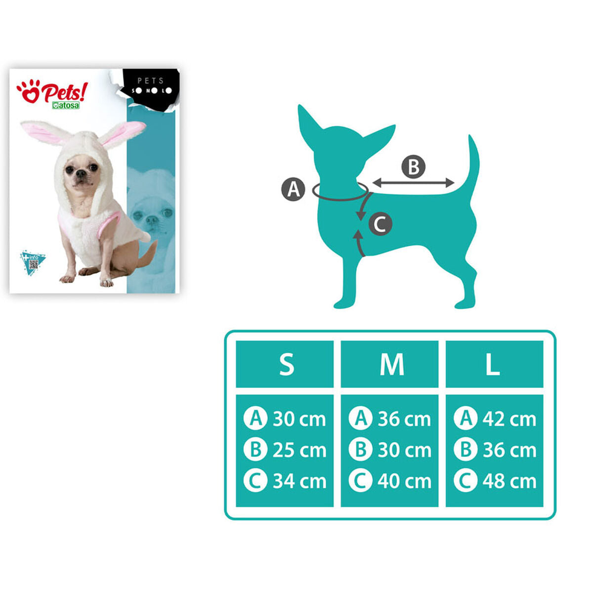 Bigbuy Pets Hundekostüm Größe M Hase