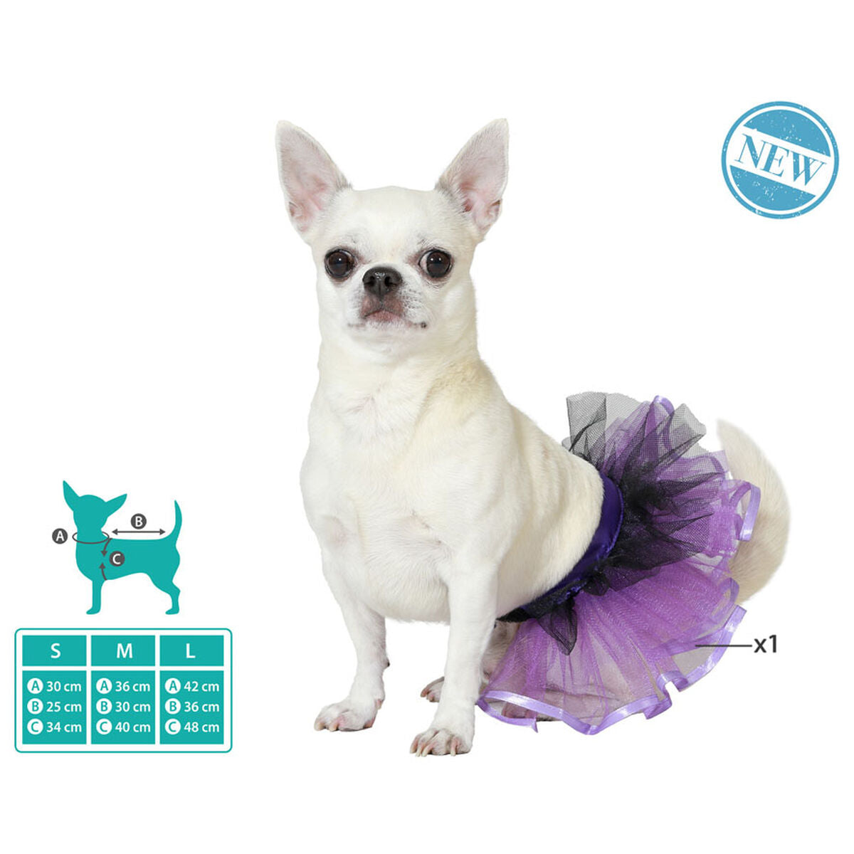 Bigbuy Pets Hundekostüm Größe M Ballettröckchen