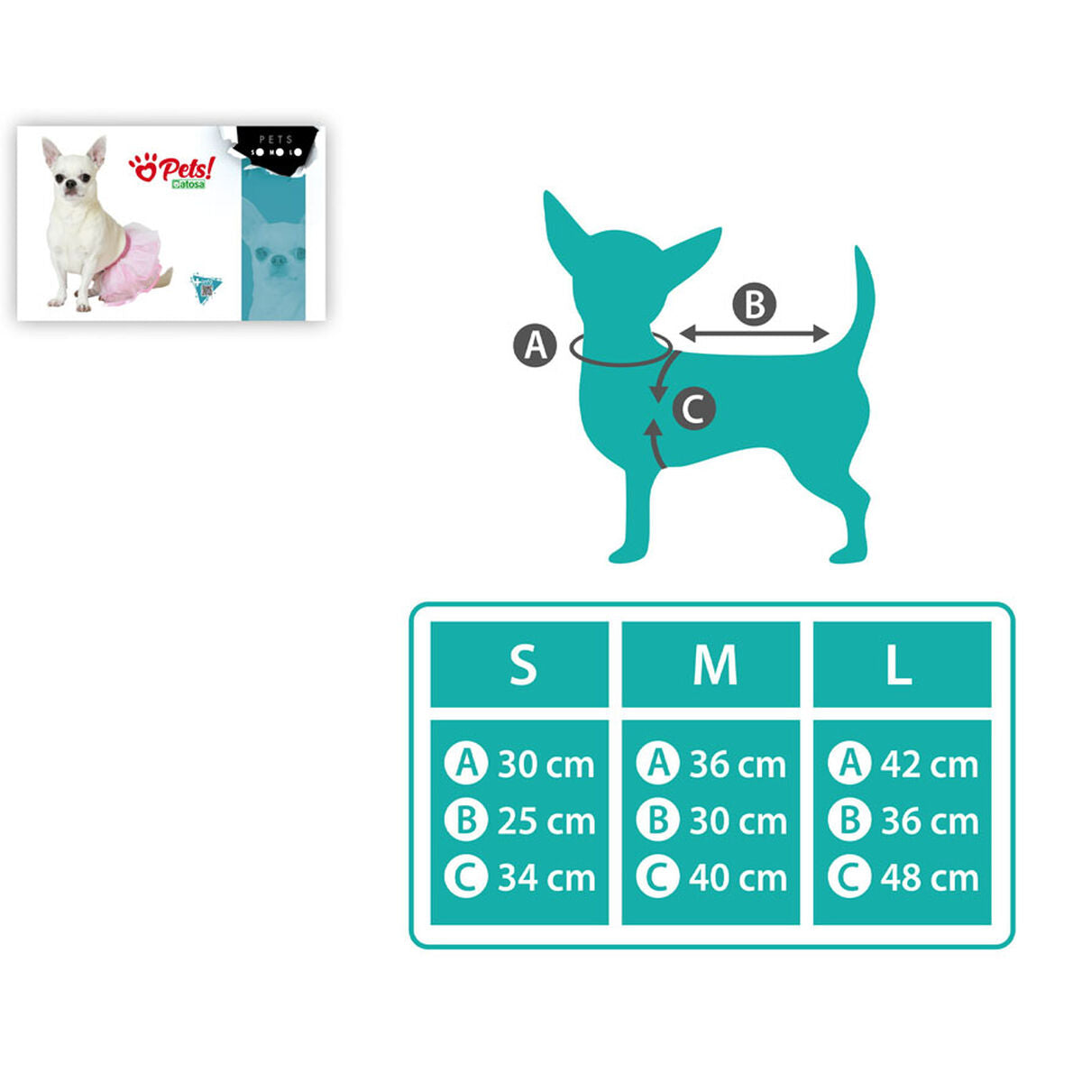 Bigbuy Pets Hundekostüm Größe S Ballettröckchen