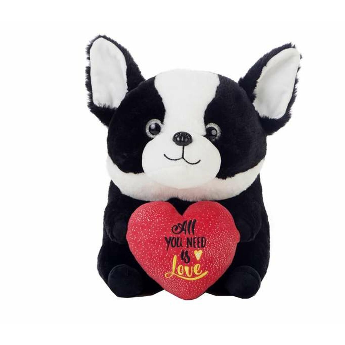 Bigbuy Fun Plüschtier Hund Herz 28 Cm Dalmatiner