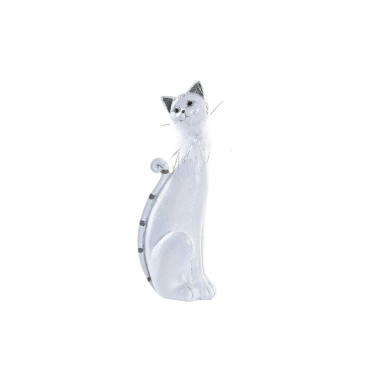 Dkd Home Decor Deko-Figur Dkd Home Decor Weiß Katze Romantisch 30 X 40 Cm 9 X 9 X 24 Cm