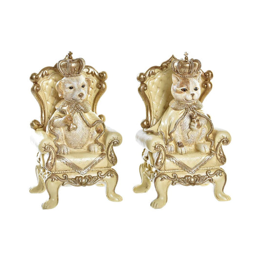Dkd Home Decor Sparbüchse Dkd Home Decor Harz Katze 12,5 X 10,5 X 20,5 Cm (2 Stück)