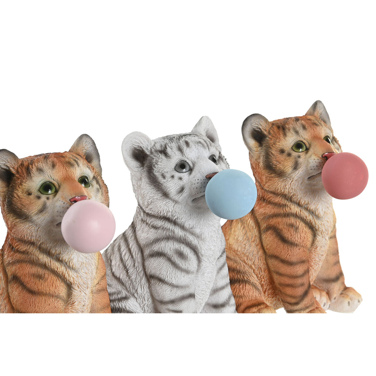 Dkd Home Decor Deko-Figur Dkd Home Decor 13,5 X 11 X 15 Cm Harz Katze (3 Stück)