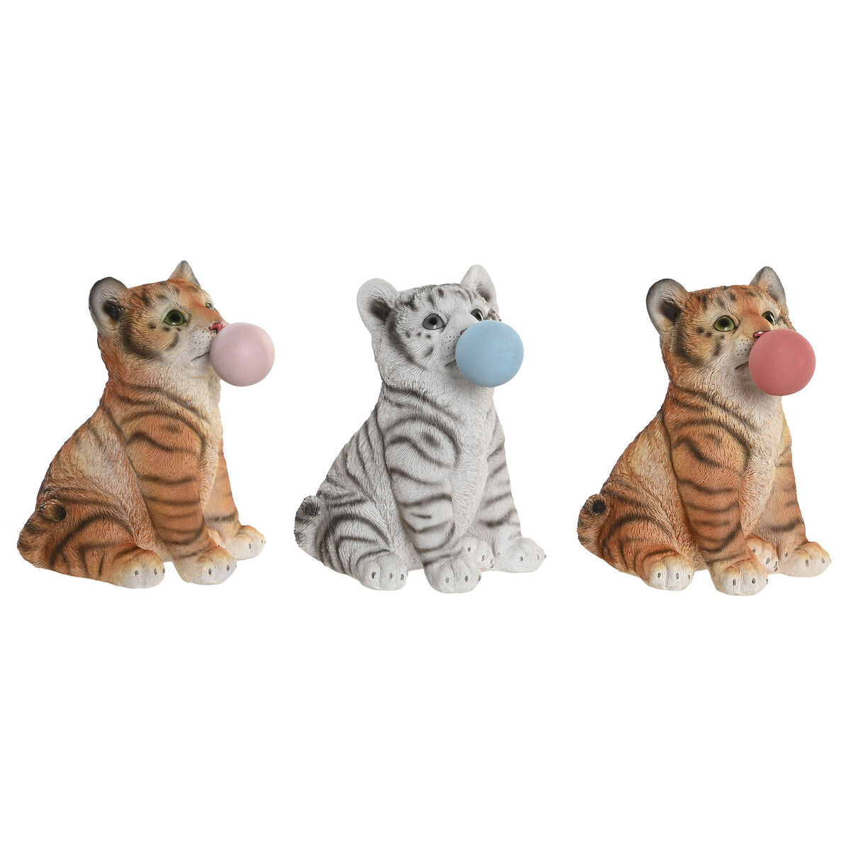 Dkd Home Decor Deko-Figur Dkd Home Decor 13,5 X 11 X 15 Cm Harz Katze (3 Stück)