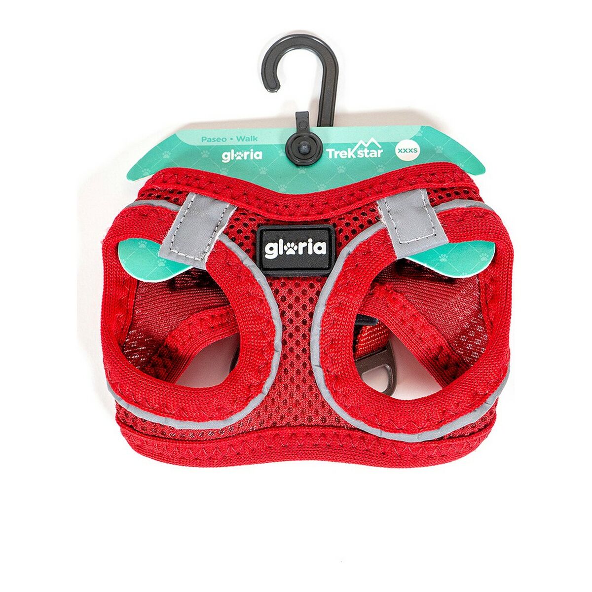 Gloria Hundegeschirr Gloria Air Mesh Trek Star Einstellbar Rot (18-20 Cm)