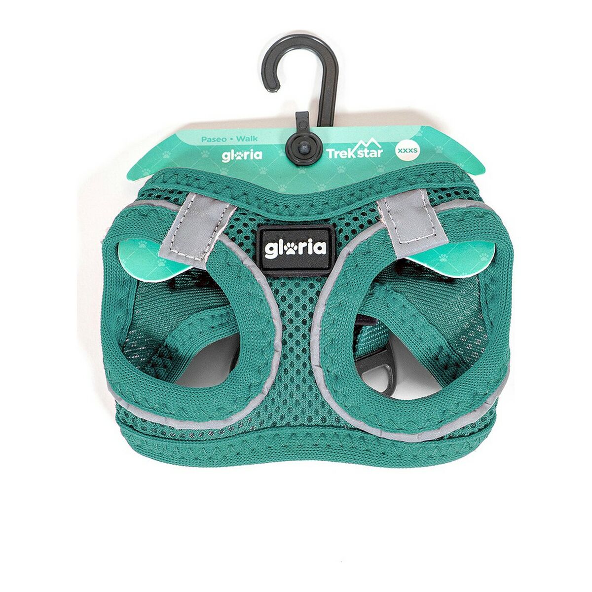 Gloria Hundegeschirr Gloria Air Mesh Trek Star Einstellbar Turquoise (18-20 Cm)