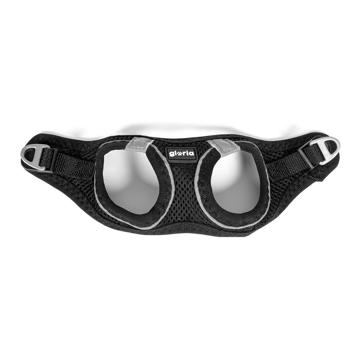 Gloria Hundegeschirr Gloria Air Mesh Star Schwarz Größe Xxs (24-26 Cm)