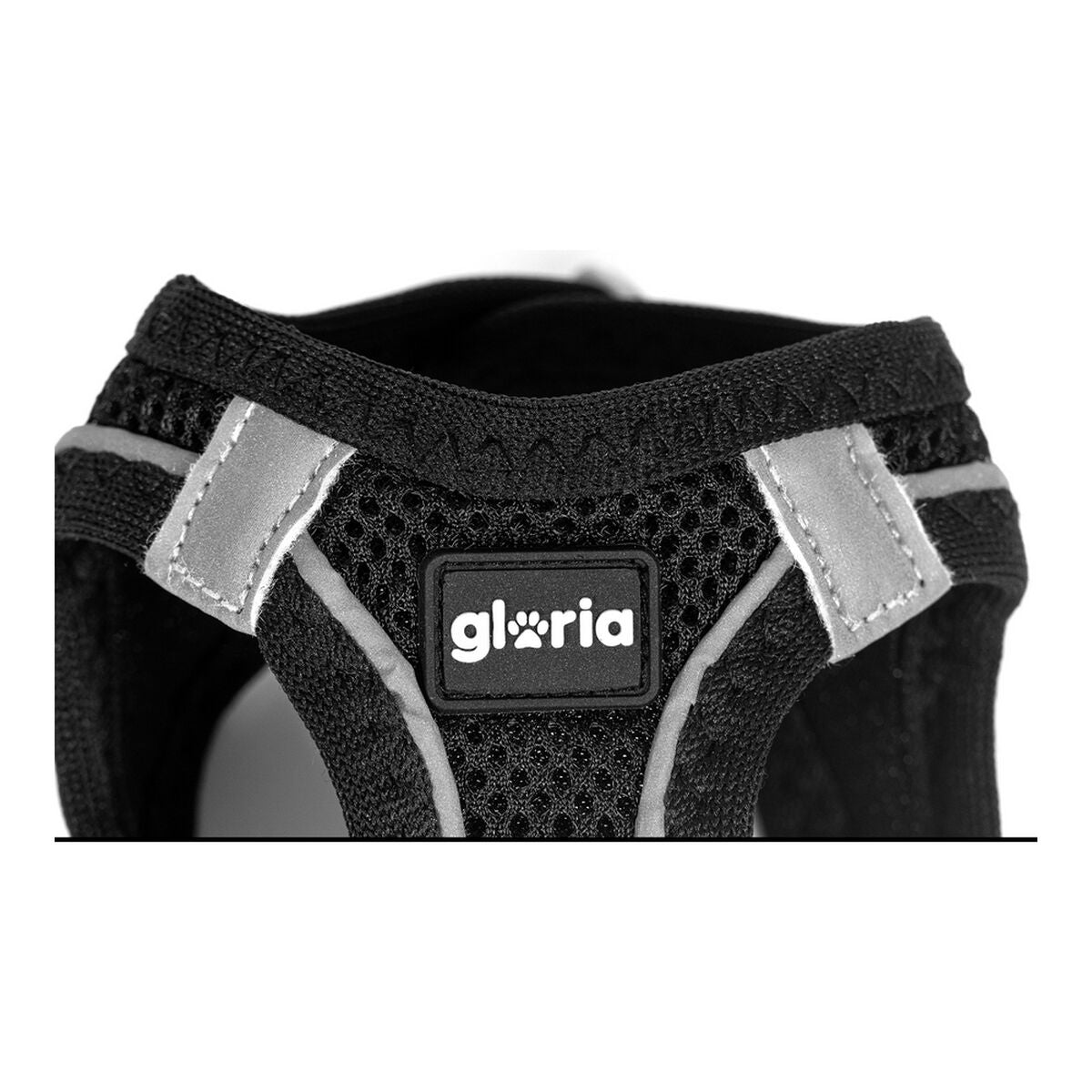 Gloria Hundegeschirr Gloria Air Mesh Star Schwarz Größe Xxs (24-26 Cm)