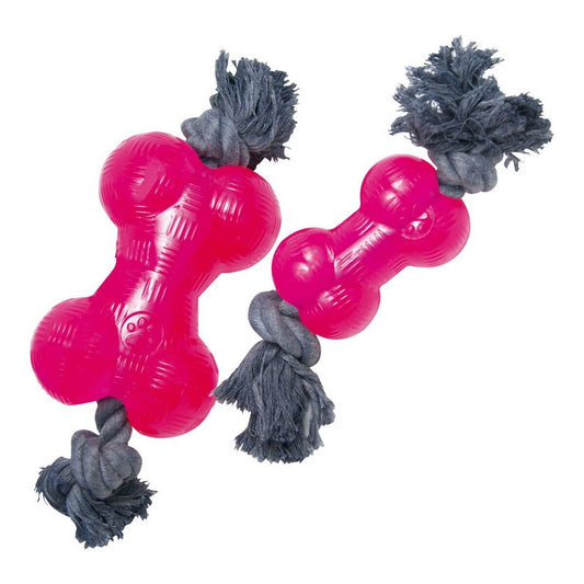 Gloria Beißring Für Hunde Gloria Tpr Mit Seil Rosa 14 Cm M