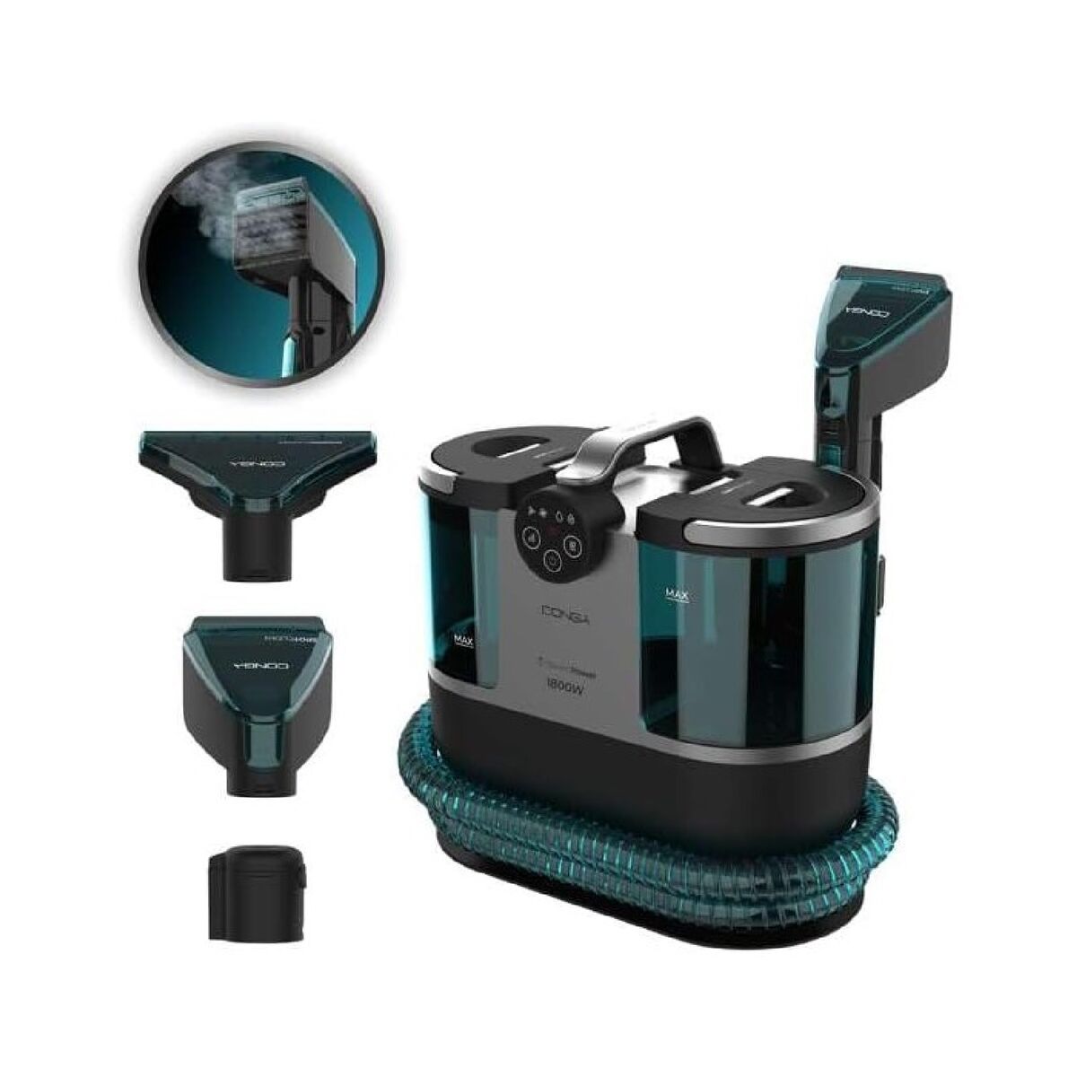 Cecotec Tragbarer Heizlüfter Cecotec Conga 7000 Carpet&Spot Clean Steam Xxl