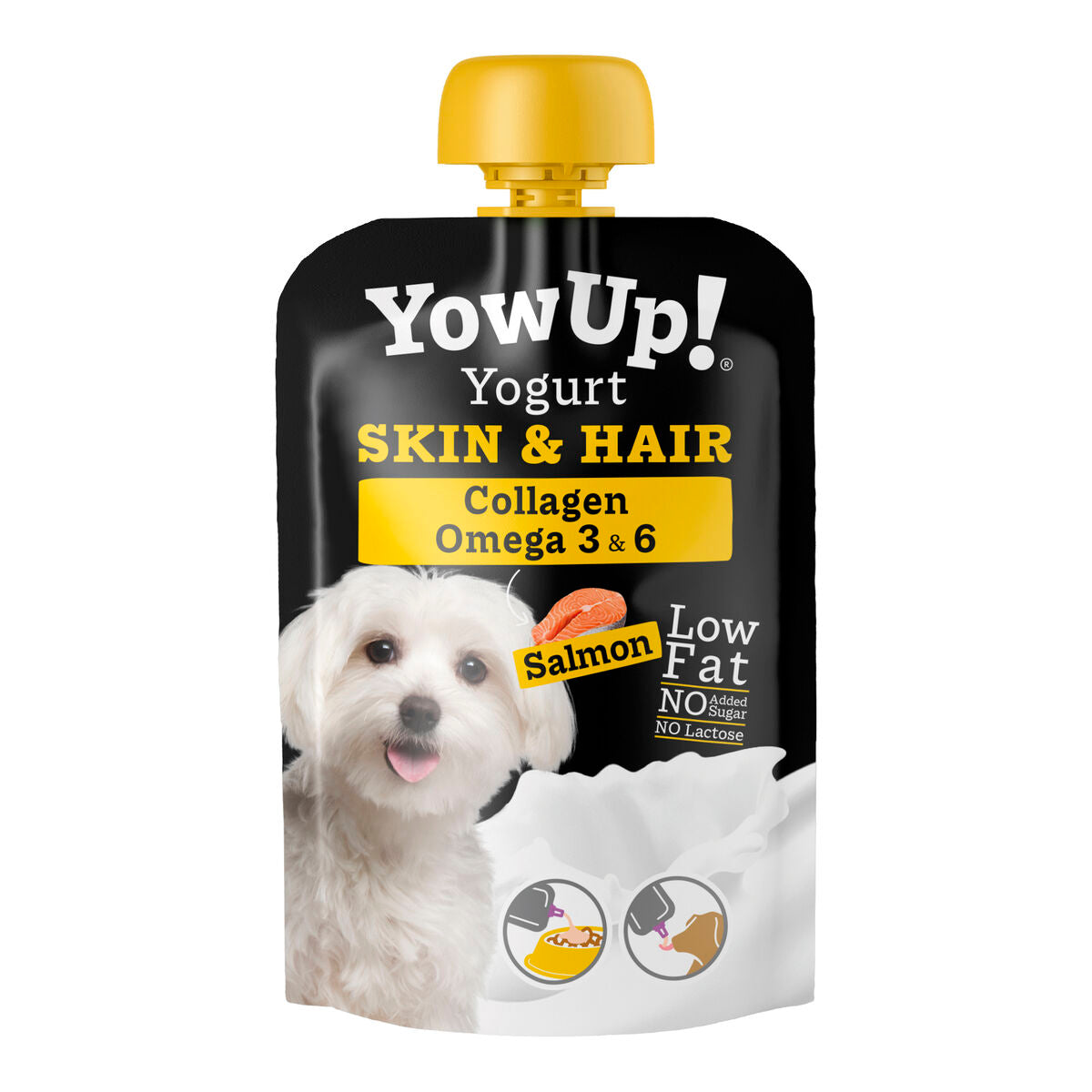 Yowup Nassfutter Yowup Skin And Hair Lachsfarben 3 Stück 3 X 115 G