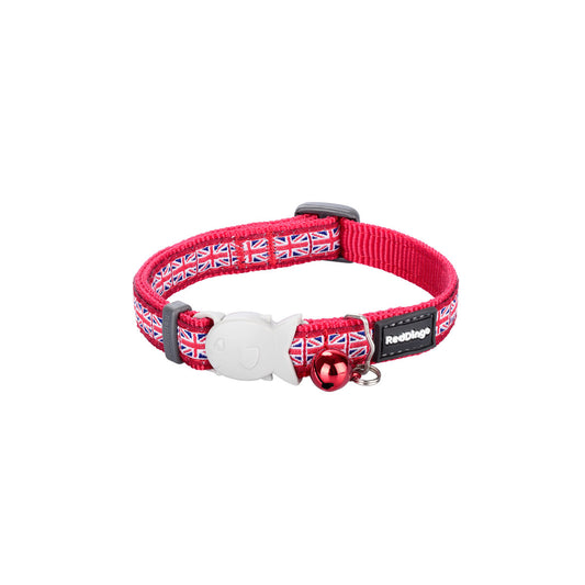 Red Dingo Katzenhalsband Red Dingo Union Jack 20-32 Cm Rot
