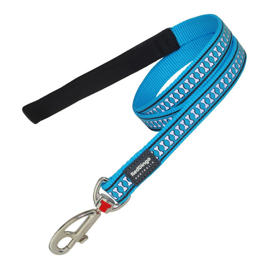Red Dingo Hundeleine Red Dingo Reflektierend Turquoise 15Mm X 120 Cm