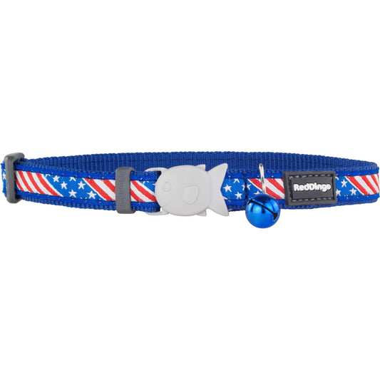 Red Dingo Katzenhalsband Red Dingo Us Flag 20-32 Cm Blau