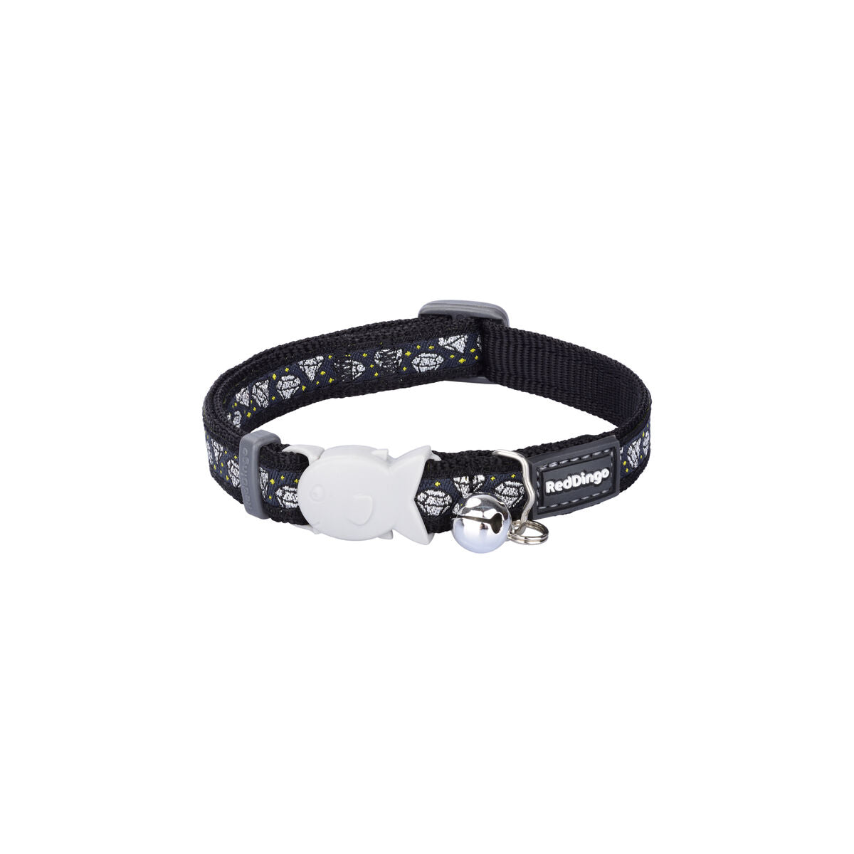 Red Dingo Katzenhalsband Red Dingo Diamond 20-32 Cm Schwarz