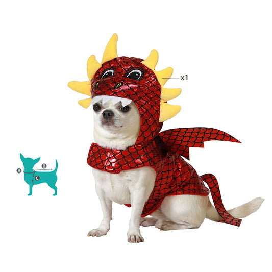 Bigbuy Pets Hundekostüm Größe L Drache