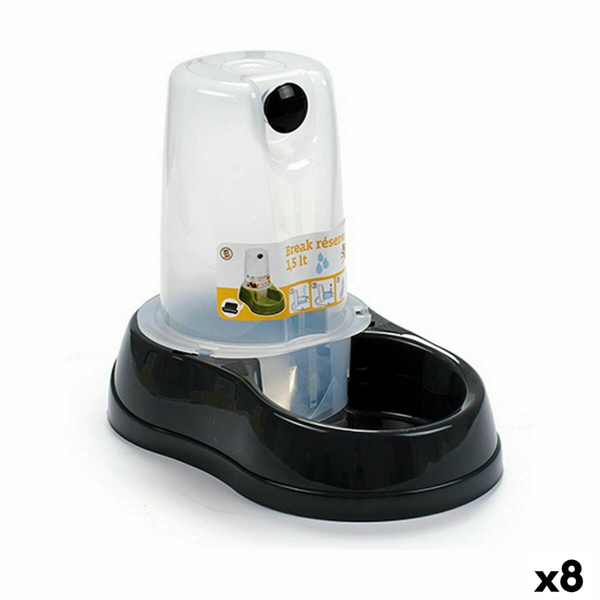 Stefanplast Trinkbrunnen Stefanplast Kunststoff 1,5 L (8 Stück)