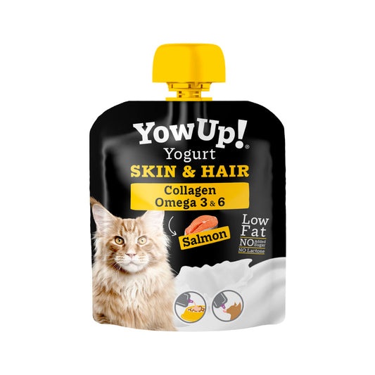 Yowup Katzenfutter Yowup Skin & Hair Lachsfarben 10 Stück