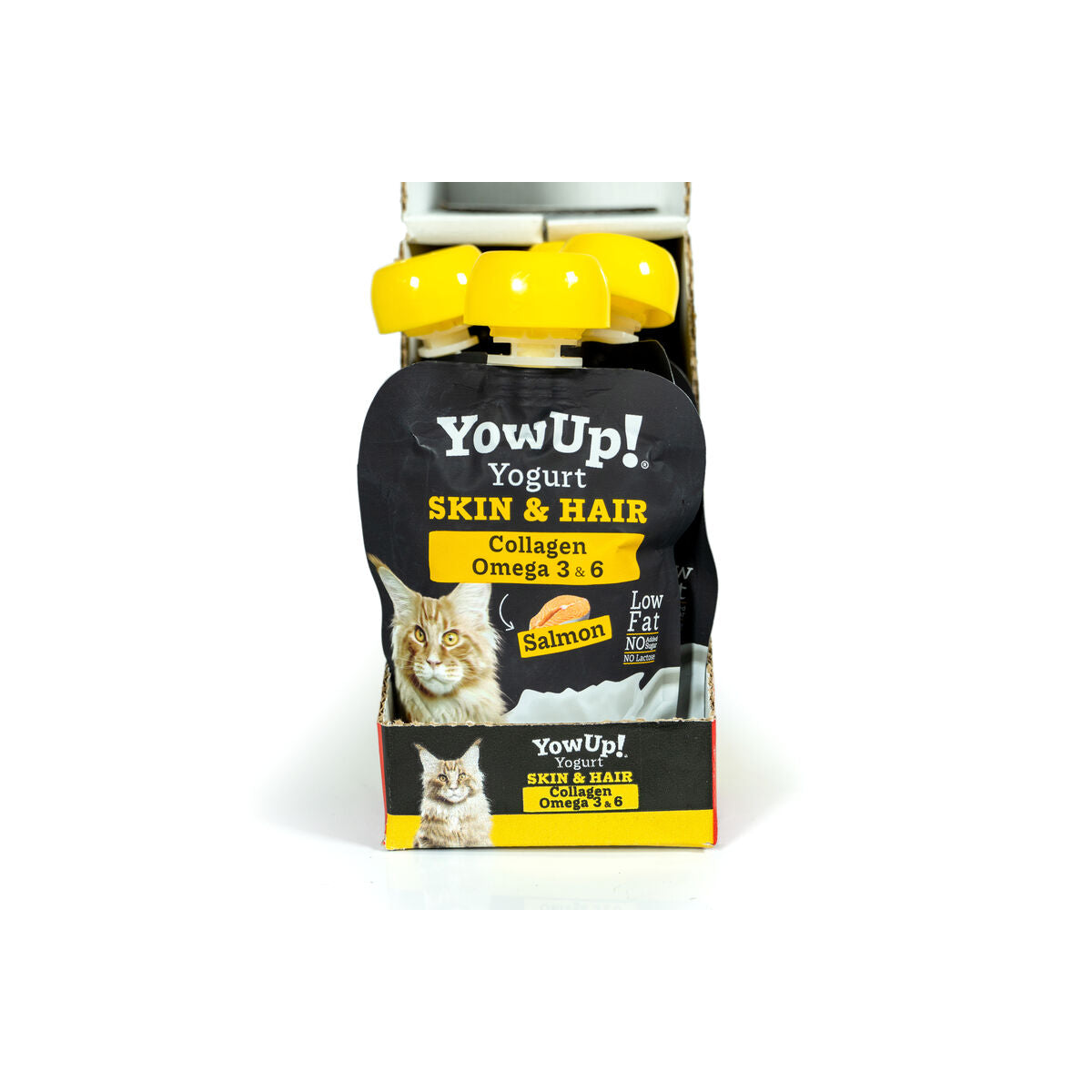 Yowup Katzenfutter Yowup Skin & Hair Lachsfarben 10 Stück