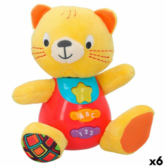 Winfun Plüschtier Mit Klang Winfun Katze 16 X 17,5 X 10,5 Cm (6 Stück)